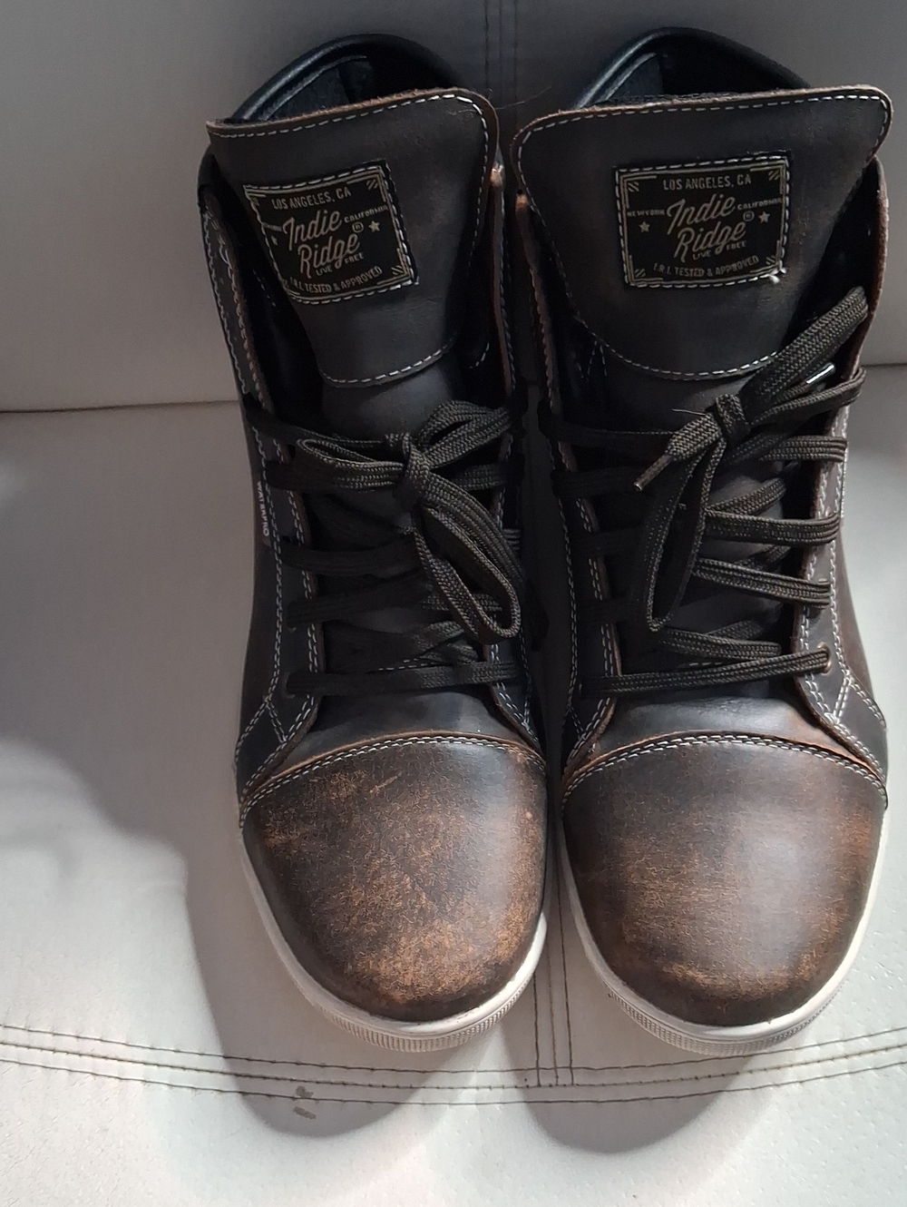 Indie Ridge Men's Brown High-Top Sneakers